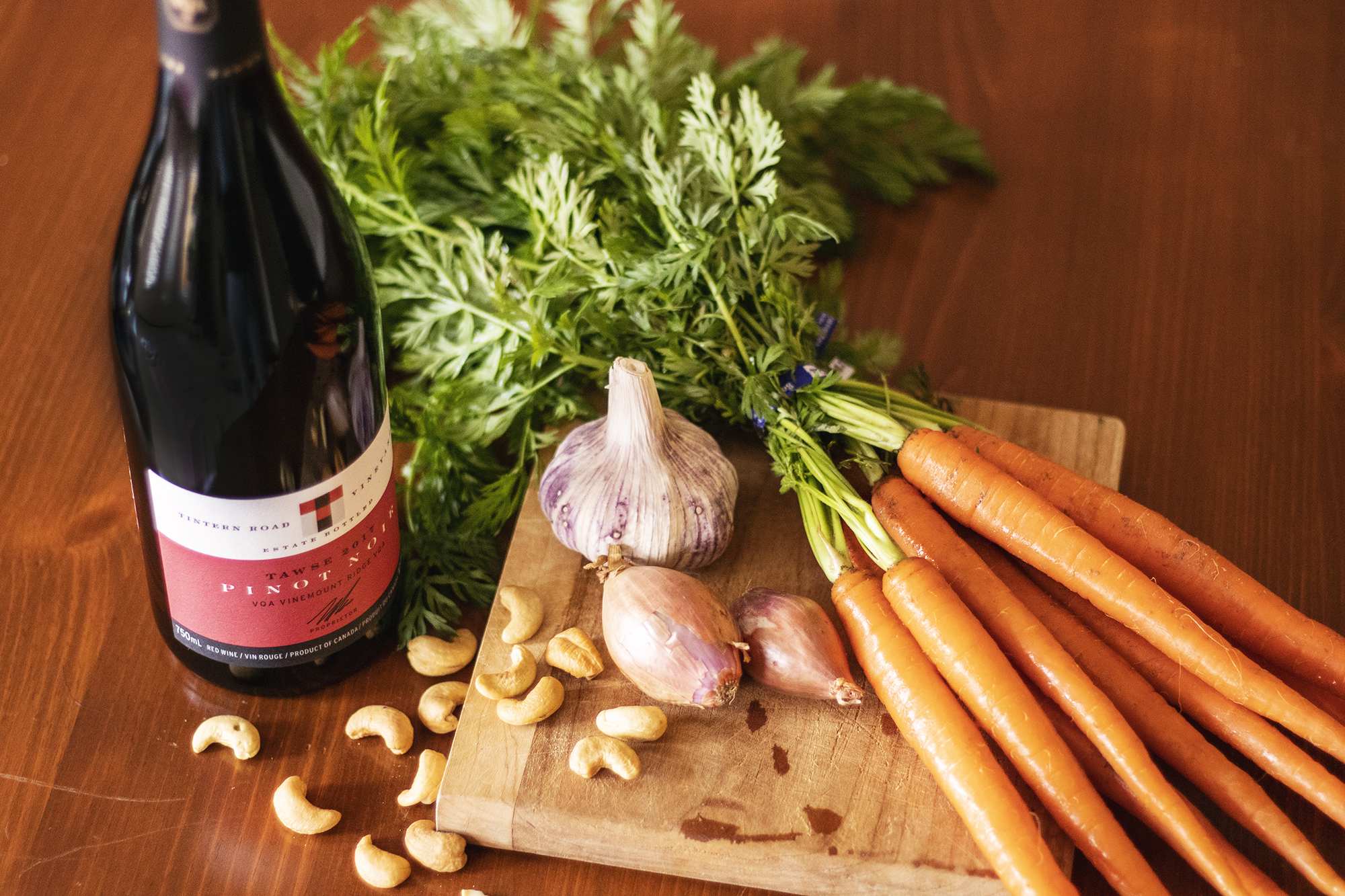 Vege-Wednesday: Creamy Carrot Miso sauce + 2017 Tintern Pinot Noir